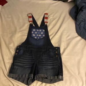 American Flag Overalls